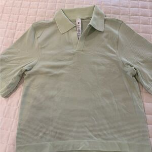 Womens Light Green Polo Shirt